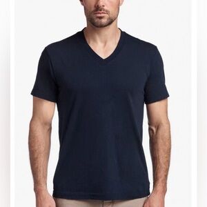 James Perse Men's Size XL Navy Blue Estilo Cotton V-Neck T-Shirt MLJ3352
